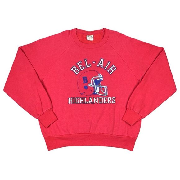 Vintage 80’s Chalk Line Bel-Air Highlanders Crew Neck Sweatshirt - Size XL - Picture 1 of 7